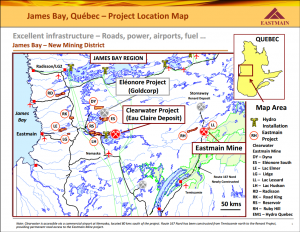 James Bay, Québec – Project Location Map