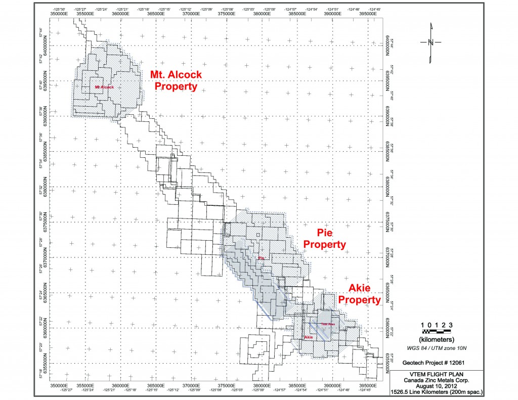 Canada Zinc Metals VTEM Flight Plan