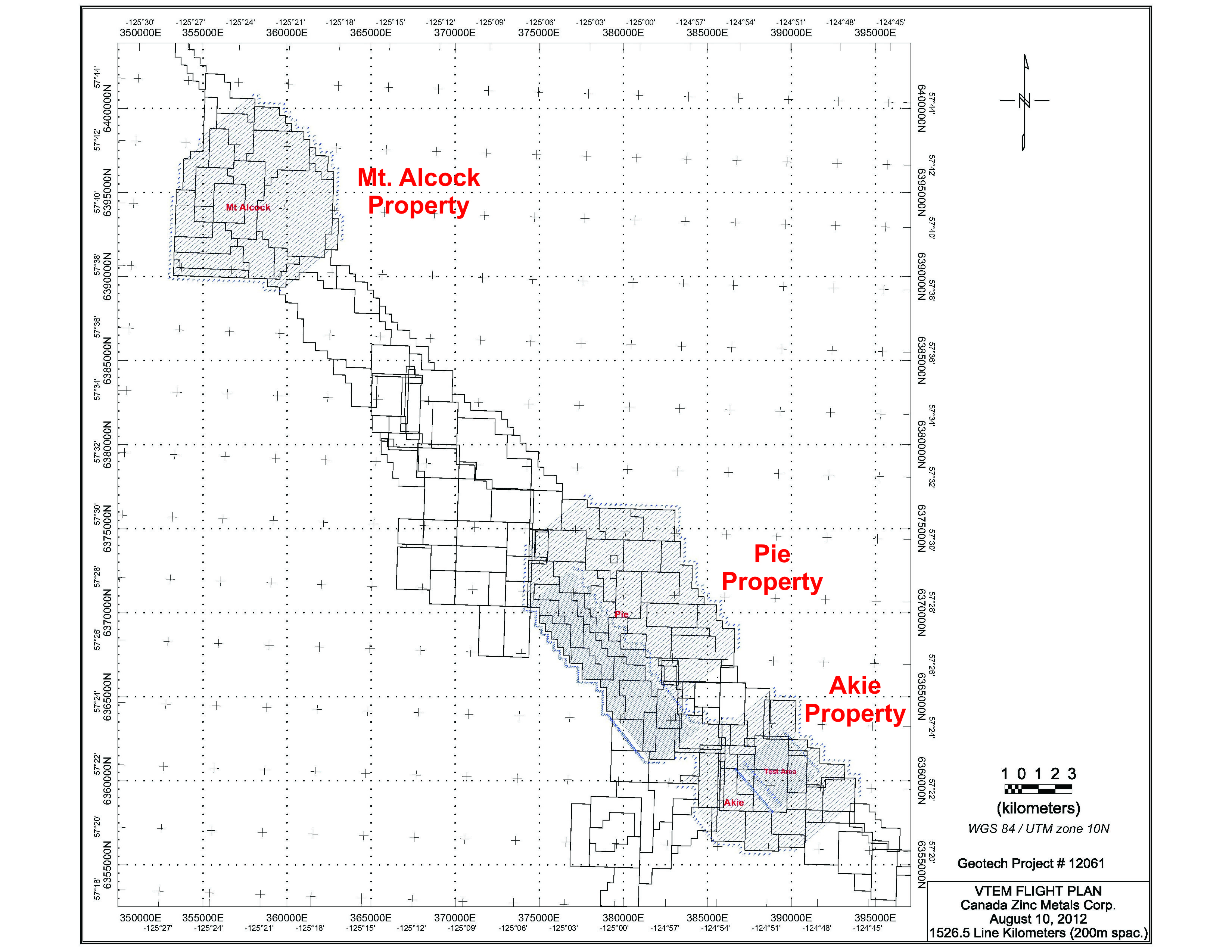 Canada Zinc Metals VTEM Flight Plan