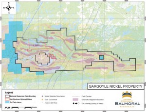 Figure 2 - Gargoyle Property with Airborne and Ultramafic Units